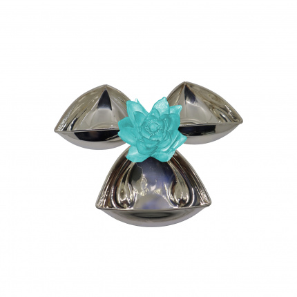 Sırmaison-Lotus Turquoise 3-piece Triangle Cookie Holder Small Size-30231405