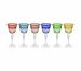 Cristallerie de Montbronn-Chenonceaux 12-Piece Small Colorful Wine Glass-CHENONCEAUX-S
