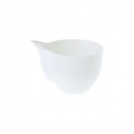 J.L Coquet-Hemisphere White Satin Milk Pot-30232785