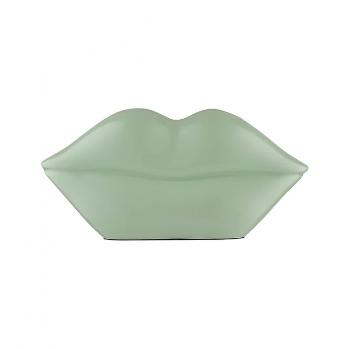 Casi Paped-Big Kiss-Dudak Şeklinde Dekor Fıstık Yeşili-30233638