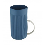 Casi Paped-Love Edward Lungo Coffee Glass Aegean Blue-White-30233454