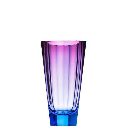 Moser-Purity Vase Aqua & Ameth 22