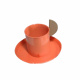 Nouin-One Orange Turkish Coffee Cup and Saucer-30219755