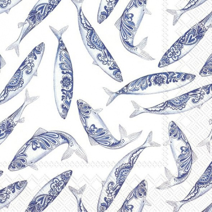 IHR-Decorative Fish White Peçete-30235984