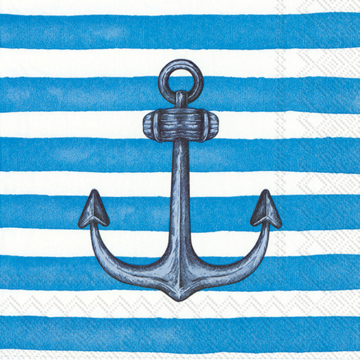 IHR-Sailor's Anchor Light Blue Peçete-30235953