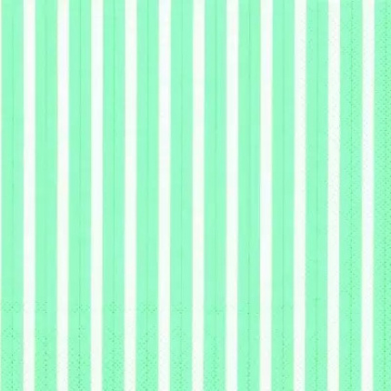 IHR-Stripes Again Turquoise Napkin-30235946