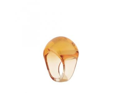 Lalique-Cabochon Amber Yüzük 55-30236981