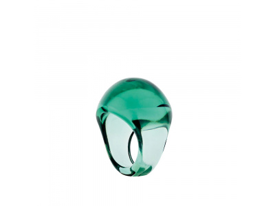 Lalique-Cabochon Patina Clear & Deep Green Yüzük 55-30236233