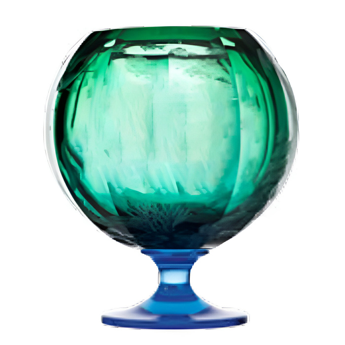 Moser-Grand Calypso Reef Kingdom Engr. Vase Aqua & Beryl 32 Cm-30237377