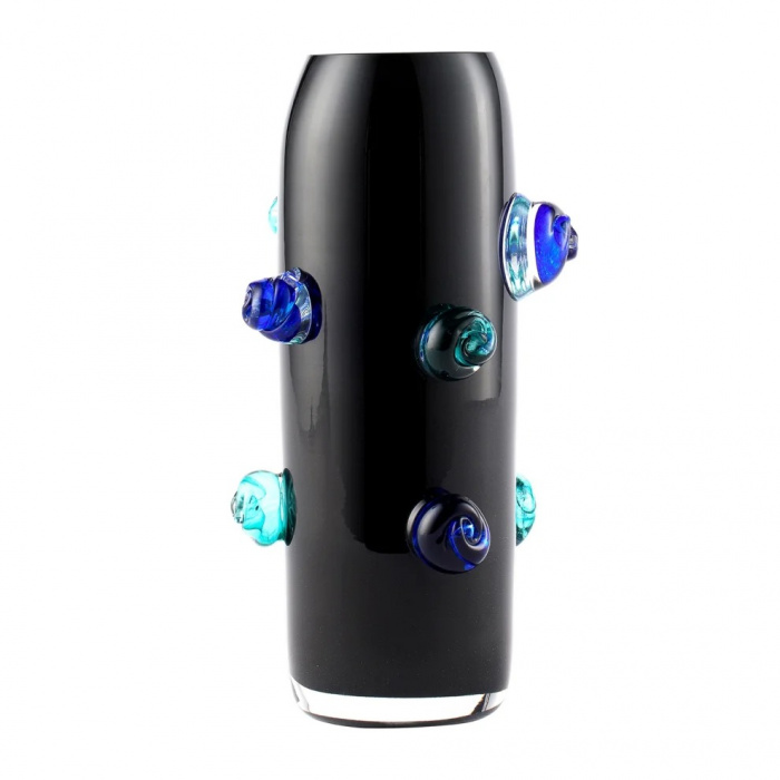 Seym Glass-Flos Black&Blue-Turquoise Vazo-30237148