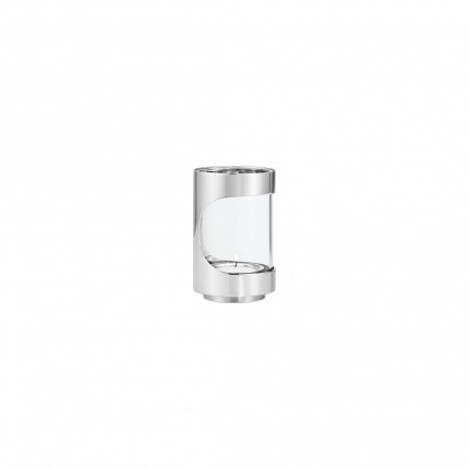 Georg Jensen-Chrome Contours Candle Holder 12 Cm-30238190