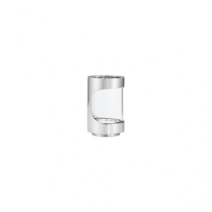 Georg Jensen-Chrome Contours Candle Holder 12 Cm-30238190