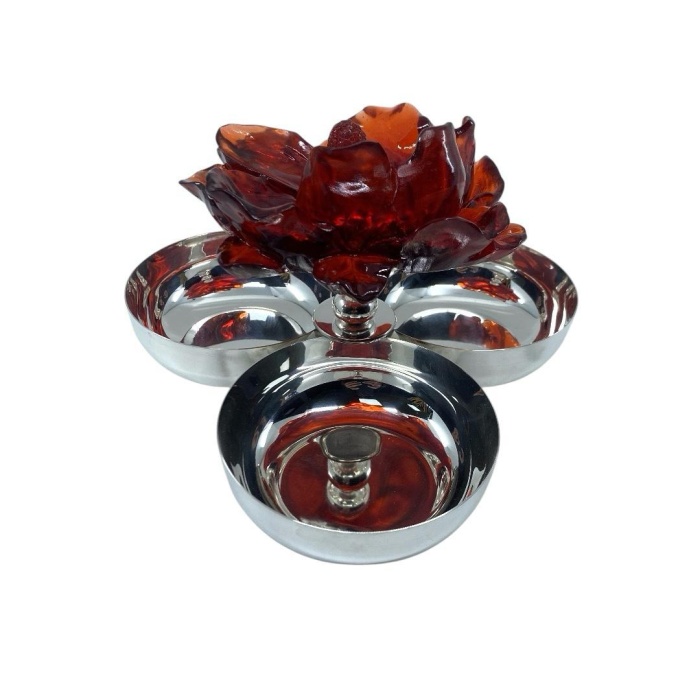 Unique by AV-Kırmızı Nilüfer 3'lü Çerezlik-30239739
