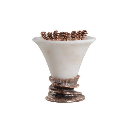 Urart-Hitit Burma Beyaz & Bronz Kürdanlık-30242647