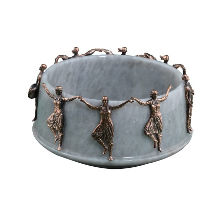 Urart-Horon Gri & Bronz Çanak-30242661
