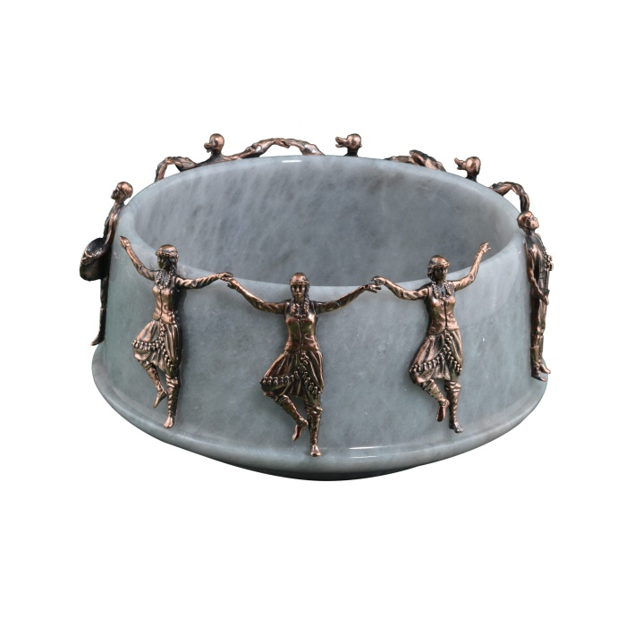 Urart-Horon Gri & Bronz Çanak-30242661