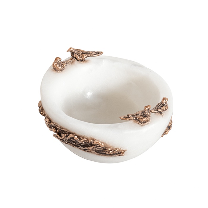 Urart-Martı Beyaz Oval Çanak S-30242890