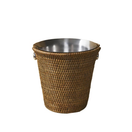 King Zoo-Rattan Şarap Soğutucusu Shine Honey Brown-30243798